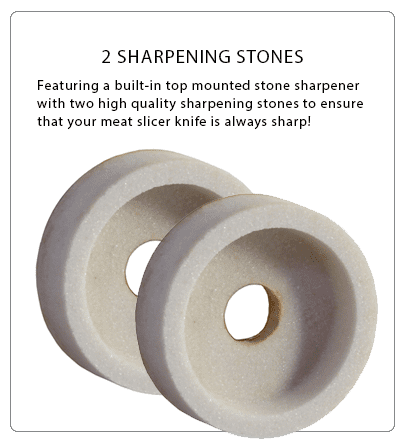 Atosa 2 Sharpening Stones for Meat Slicer