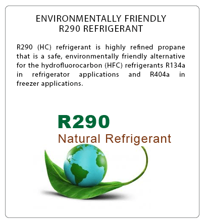 Atosa Environmentally Friendly R290 Refrigerant