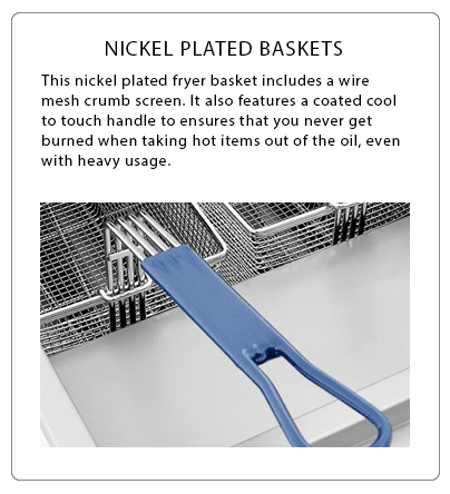 Atosa Nickel Plated Deep Fryer Baskets