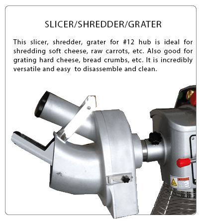 Atosa Slicer Shredder Grater Attachment for #12 Hub