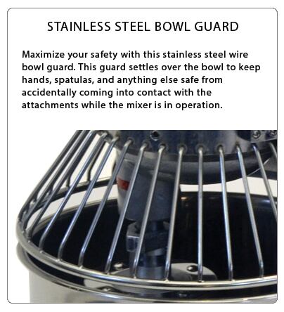 Atosa Stainless Steel Bowl Guard for Heavy Duty Mixer