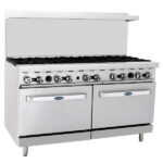 atosa agr10b 60 gas range 10burners with 2 26 1 2 oven side front