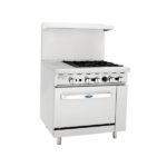 atosa agr12g4b 36 gas range 4burners 12 left griddle 1 26 1 2 oven side front