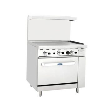 Atosa AGR36G 36" Gas Range & Griddle Top (1) 26-1/2" Oven Side Front