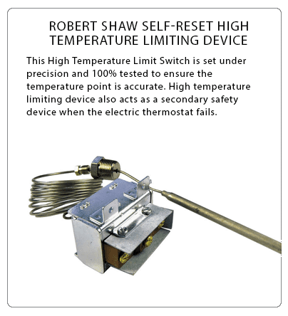 Atosa ATFS75 75 LB Heavy Duty Side by Side Commercial Deep Fryer Robert Shaw Self-Reset High Temperature Limiting Device