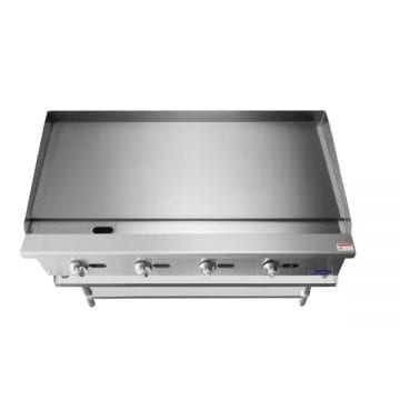 Atosa ATMG48 48" Heavy Duty Manual Countertop Griddle Cooktop Top Front