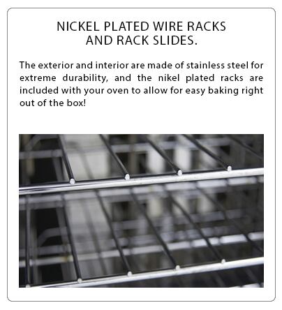 Atosa Gas Convection Bakery Depth Oven Nickel Plated Wire Racks and Slide Racks
