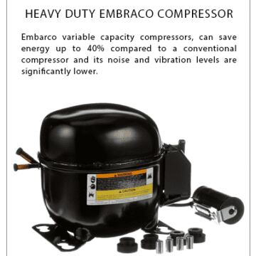 Atosa Heavy Duty Embraco Compressor