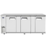 atosa mbb90gr 90 back bar cooler solid doors stainless steel cabinet front