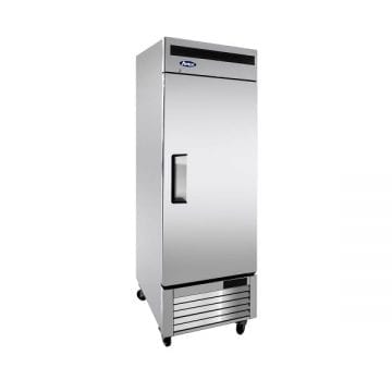 Atosa MBF8501GR Stainless Upright Freezer 1 Door 19.1 CuFt Side Front