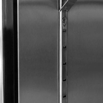 Atosa MCF8705GR Stainless Upright Fridge Cooler Glass 1 Door 19.1 CuFt Shelf Brackets
