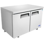 atosa mgf8402gr 48 undercounter fridge cooler front side