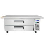 atosa mgf8452gr chef base 60 extended top with 52 cabinet refrigerated front top