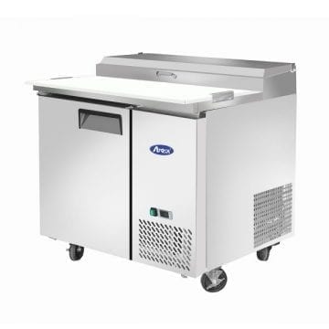 Atosa MPF8201GR 44" Pizza Wings Preparation Table Fridge Cooler Front Side