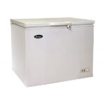 atosa mwf9010 solid top chest freezer 10 cuft front side