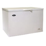 atosa mwf9016 solid top chest freezer 16 cuft front side