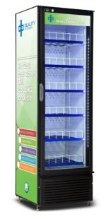 qbd cd20 single door upright fridge cooler 15 cuft side front