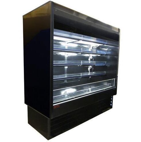 Howard McCray 35eSeries Open Dairy Display 39"W x 78.5"H x 30"D Black Side Front