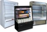 howard mccray open merchandiser dairy 39 w x 72 h x 30 d white black and stainless