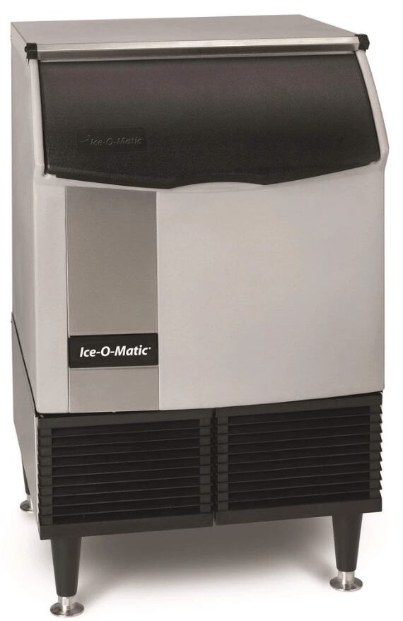 Ice-O-Matic ICEU220 Undercounter Ice Cube Machine with Bin 1/2 Cube 251 lbs Side Front