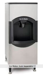 ice o matic cd40022 hotel ice cube dispenser 22 w x 53 h side front