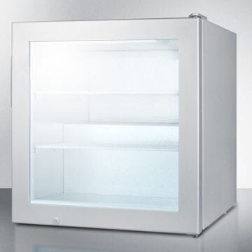 Summit SCFU386 Countertop Upright Commercial Display Freezer 2.0 CuFt Front Side