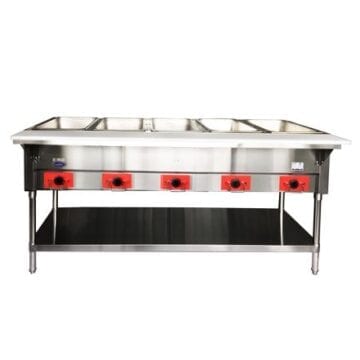 Atosa CSTEB5C Electric Steam Table with 5 Pans Front