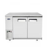 atosa mbb48 48 back bar cooler solid doors stainless steel cabinet closed doors