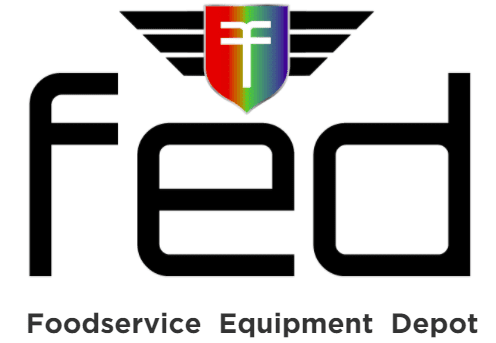 cropped fed logo in black with foodservice equipment depot