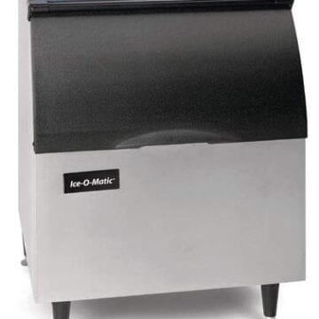 Ice-O-Matic B40 30" Slope Front Ice Cube Bin 344 lbs Ice Side Front Top