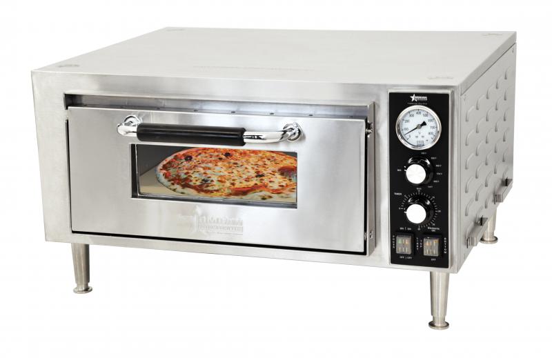 Omcan 24210 Countertop Single Quartz Pizza Oven Front Side