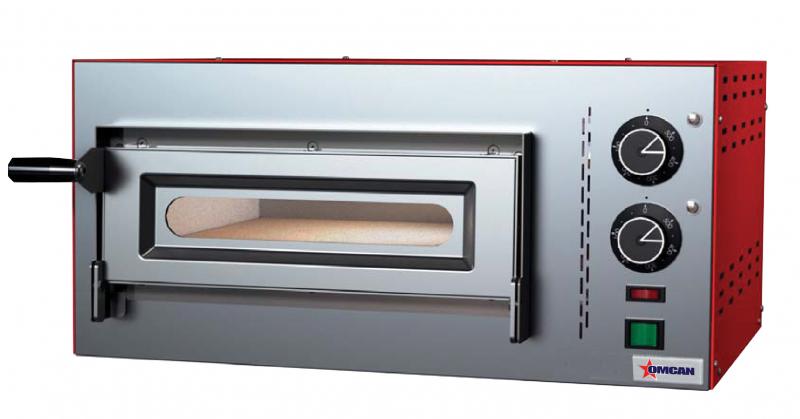 Omcan 40634 Single Chamber Pizza Oven Compact Series 3.6KW Front Side