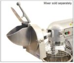 Omcan 43143 Vegetable Slicer Cheese Grater Shredder #12 Hub Attachment Front Side