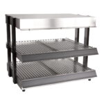 wisco 282 24r merchandiser warmer display for fast food side front