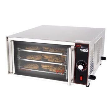 Wisco 520 Compact Convection Oven Front Side with Cookies