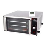 wisco 520 compact convection oven front side with timer