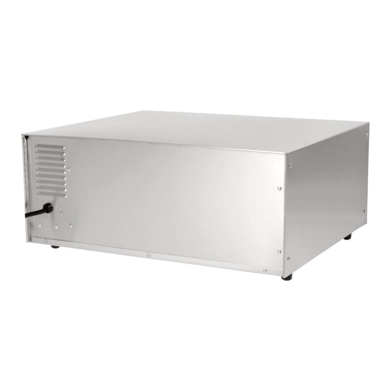 wisco 561 countertop commercial pizza oven warmer back side