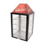 wisco 690 25 merchandiser warmer display cabinet for food products back sides