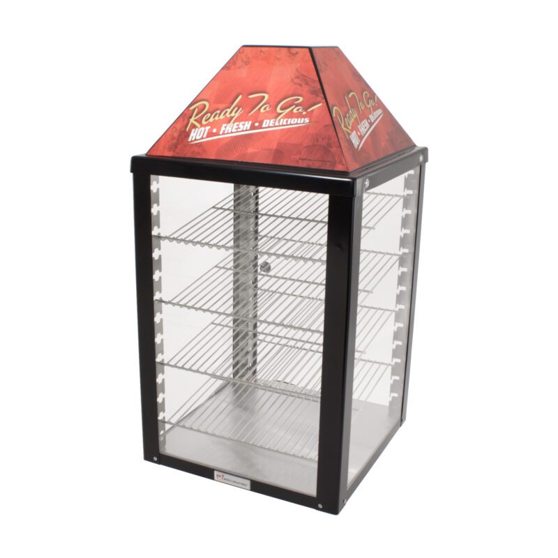 Wisco 690-25 Merchandiser Warmer Display Cabinet for Food Products Back Side