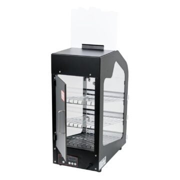 Wisco 791 Merchandiser Warmer Display Cabinet for Food Products Back Door Open