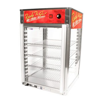 Wisco 925W Merchandiser Warmer Display Cabinet for Food Products Front Side
