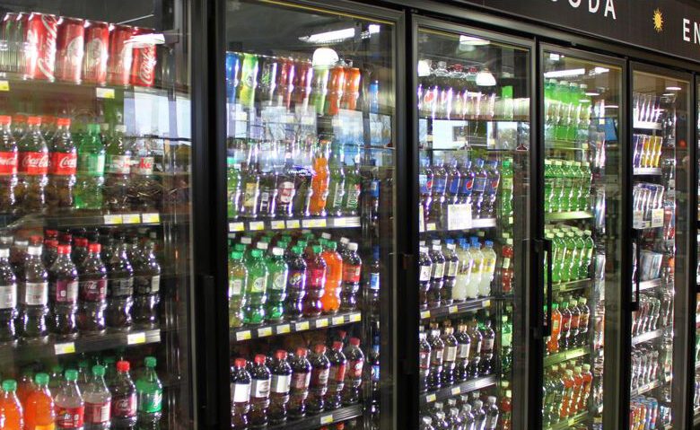 Refrigerated Display Coolers in Convenience Store