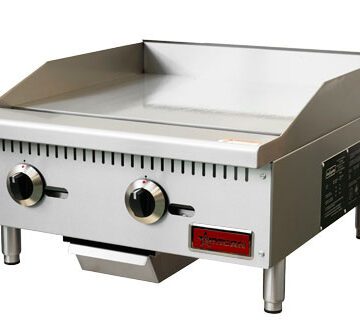 Omcan 47374 24 inch manual griddle