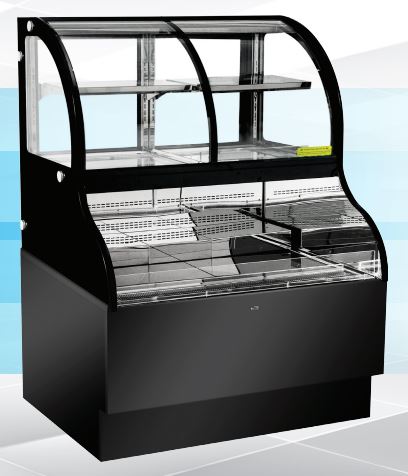 Omcan Combination Open and Closed Display Case Cooler Front