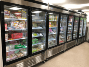 upright commercial display freezer