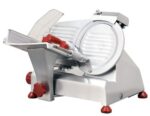 Omcan 13607 Meat Slicer 8 Inch with Sharpener Front