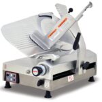 Omcan 13645 Meat Slicer 13 inch Side Front