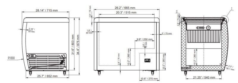 46492 Chest Freezer Drawings