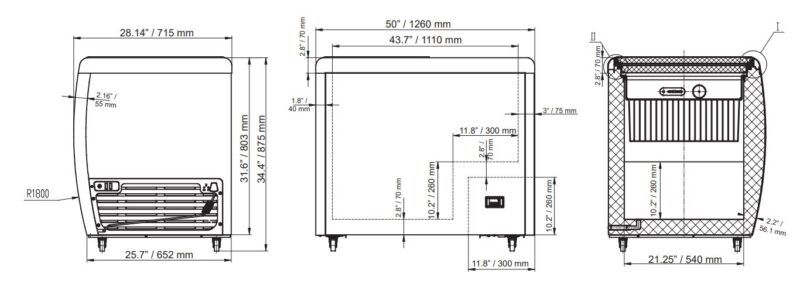 46494 Chest Freezer Drawings