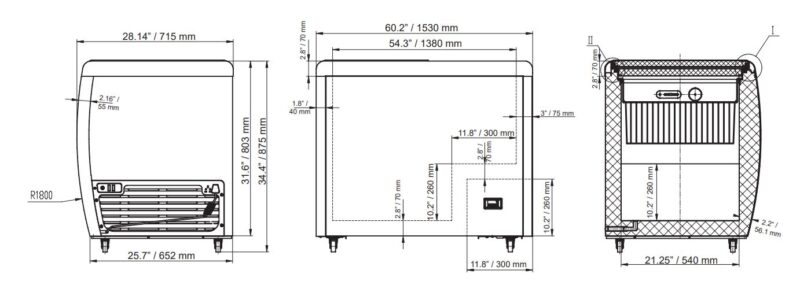 46495 Chest Freezer Drawings